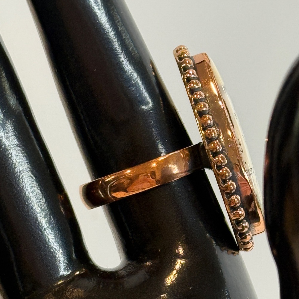 🆕 Dendrite Opal And Copper Ring Size 8 - 🆕 - Picture 9 of 9